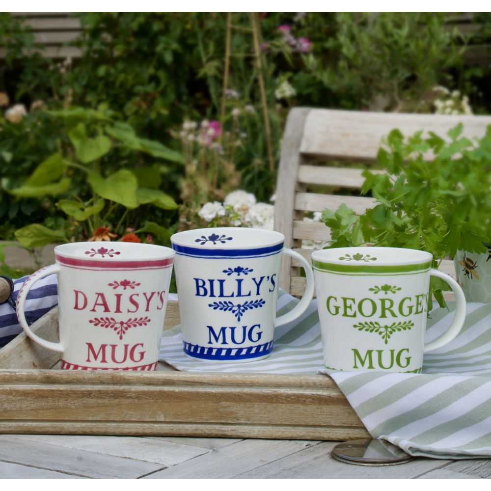 CAIR MY DUNOON MUG PINK name and tray